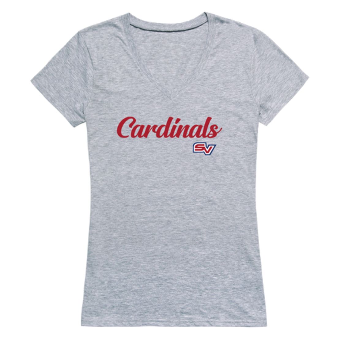 SVSU Saginaw Valley State Universitys Womens Script Tee T-Shirt-Campus-Wardrobe