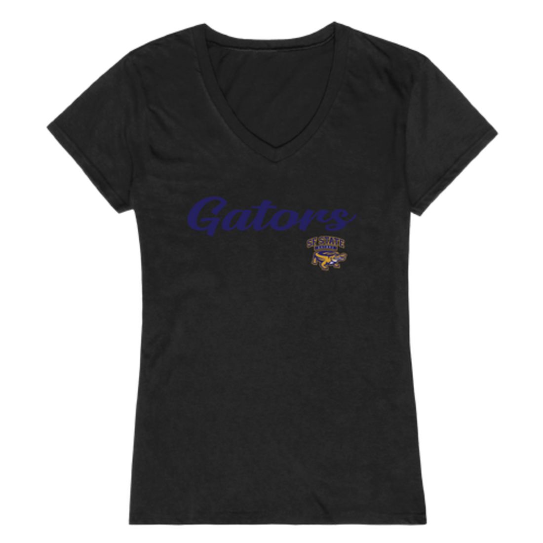 SFSU San Francisco State University Gators Womens Script Tee T-Shirt-Campus-Wardrobe