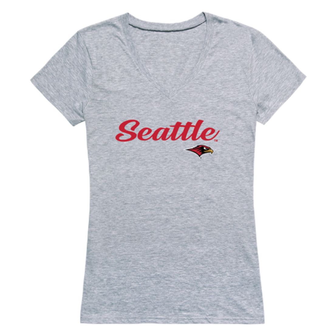 Seattle Universityhawks Womens Script Tee T-Shirt-Campus-Wardrobe