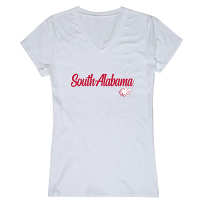 University of South Alabama Jaguars Womens Script Tee T-Shirt-Campus-Wardrobe