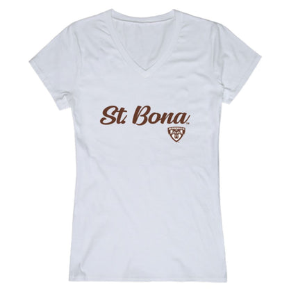 SBU St. Bonaventure University Bonnies Womens Script Tee T-Shirt-Campus-Wardrobe