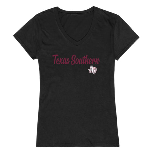 TSU Texas Southern University Tigers Womens Script Tee T-Shirt-Campus-Wardrobe