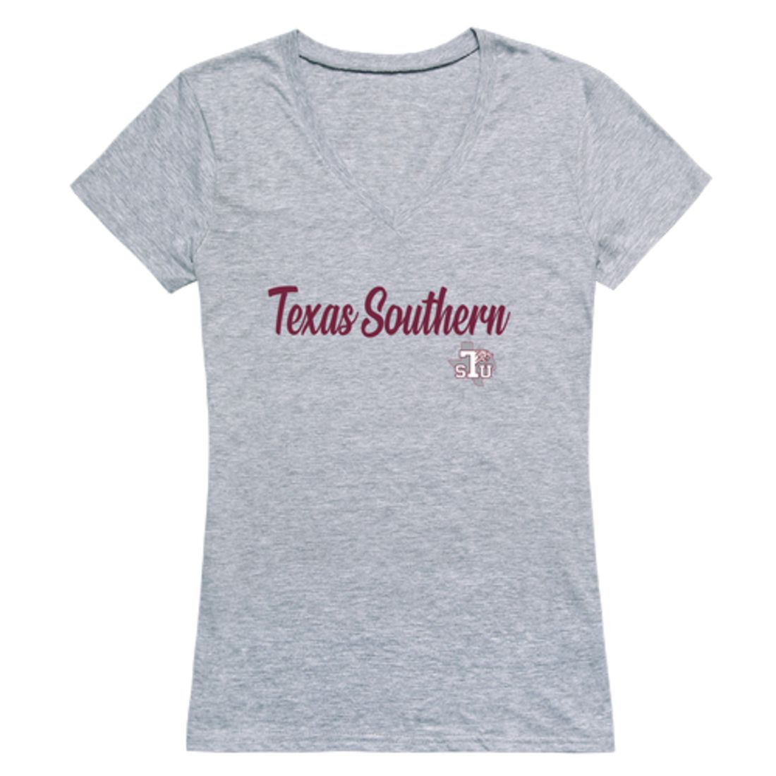 TSU Texas Southern University Tigers Womens Script Tee T-Shirt-Campus-Wardrobe