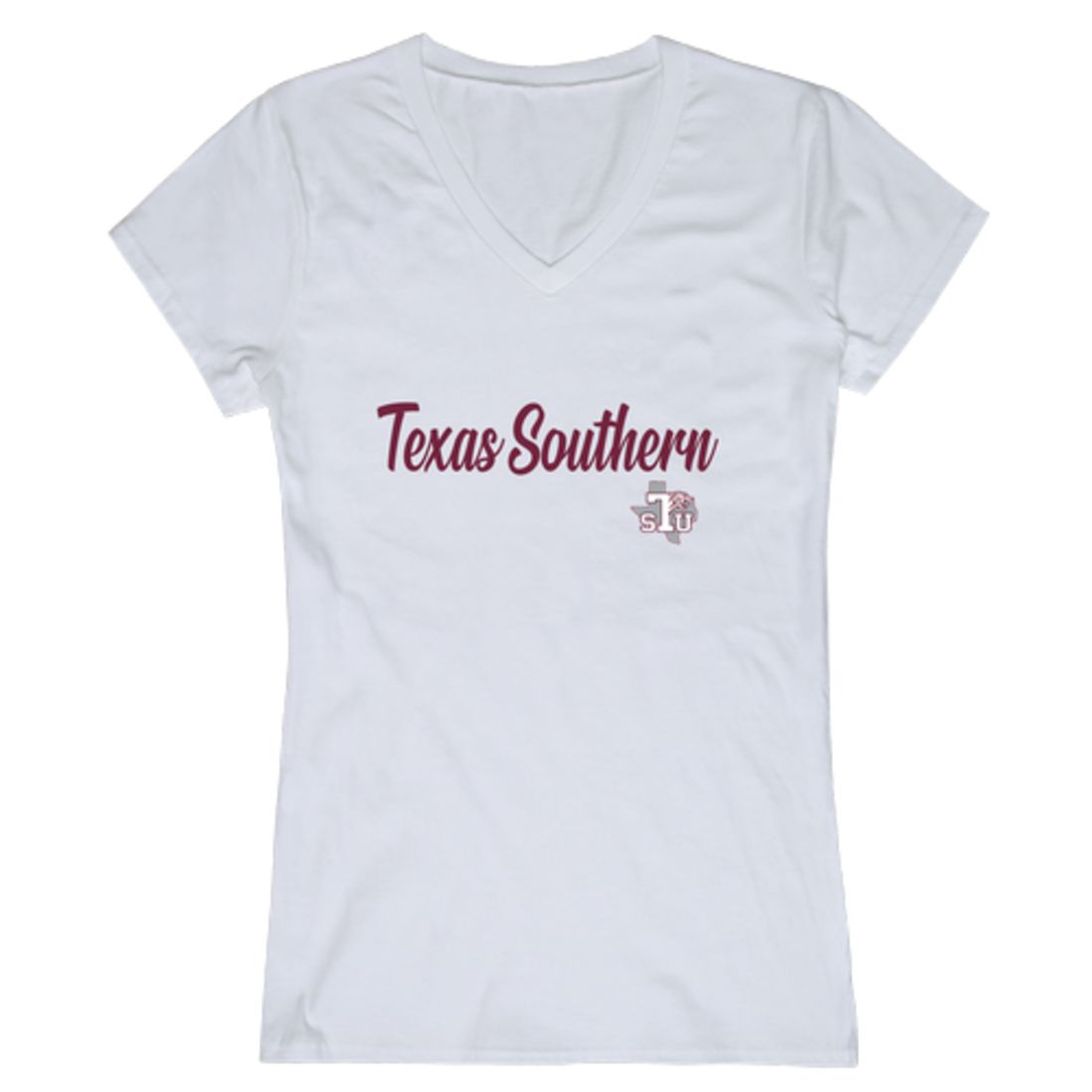 TSU Texas Southern University Tigers Womens Script Tee T-Shirt-Campus-Wardrobe