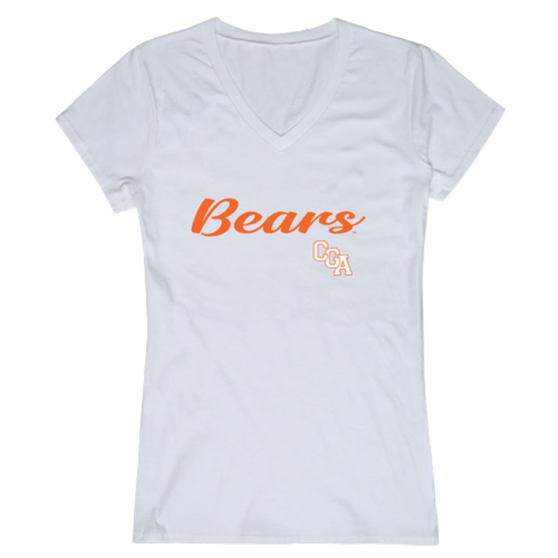 USCGA United States Coast Guard Academy Bears Womens Script Tee T-Shirt-Campus-Wardrobe