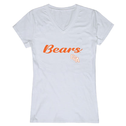 USCGA United States Coast Guard Academy Bears Womens Script Tee T-Shirt-Campus-Wardrobe