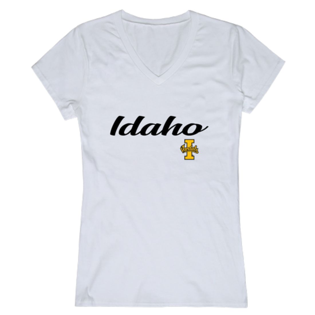 University of Idaho Vandals Womens Script Tee T-Shirt-Campus-Wardrobe