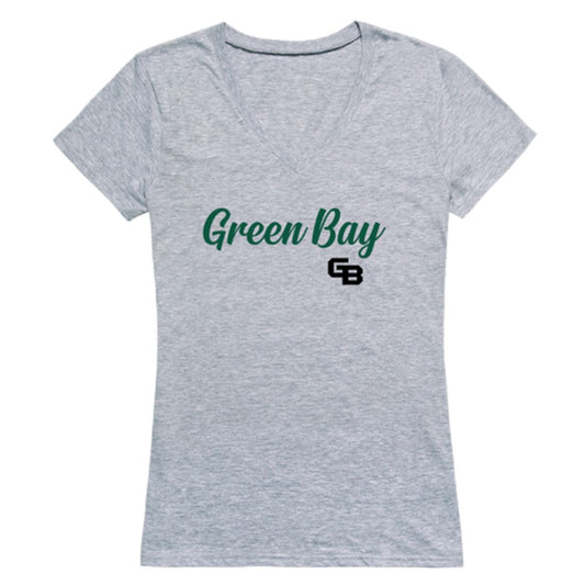Mouseover Image, UWGB University of Wisconsin-Green Bay Phoenix Womens Script Tee T-Shirt-Campus-Wardrobe