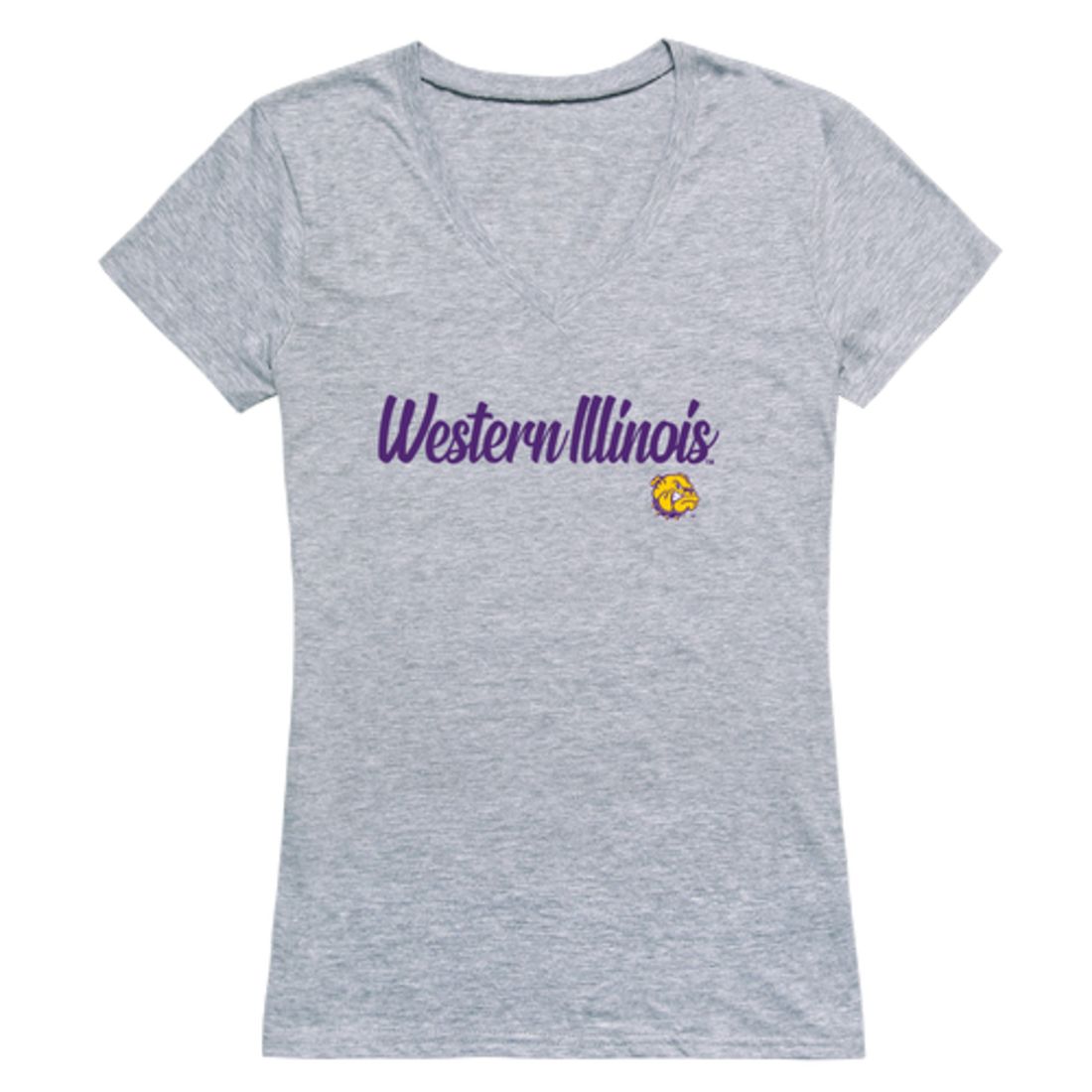 WIU Western Illinois University Leathernecks Womens Script Tee T-Shirt-Campus-Wardrobe