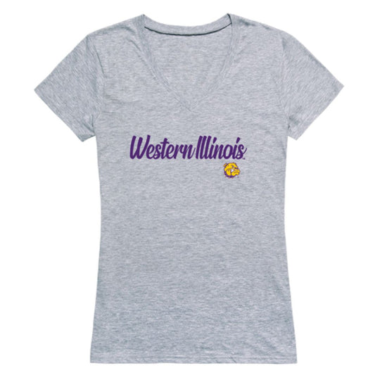 Mouseover Image, WIU Western Illinois University Leathernecks Womens Script Tee T-Shirt-Campus-Wardrobe