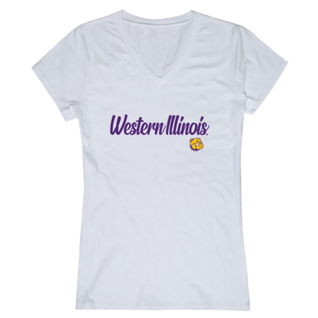 WIU Western Illinois University Leathernecks Womens Script Tee T-Shirt-Campus-Wardrobe