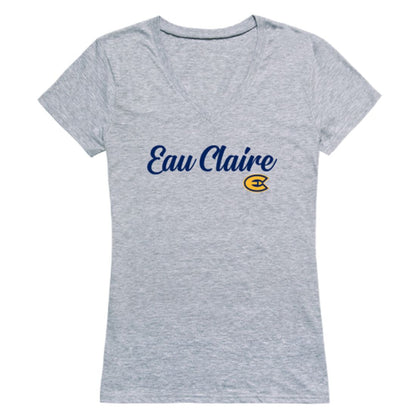 UWEC University of Wisconsin-Eau Claire Blugolds Womens Script Tee T-Shirt-Campus-Wardrobe