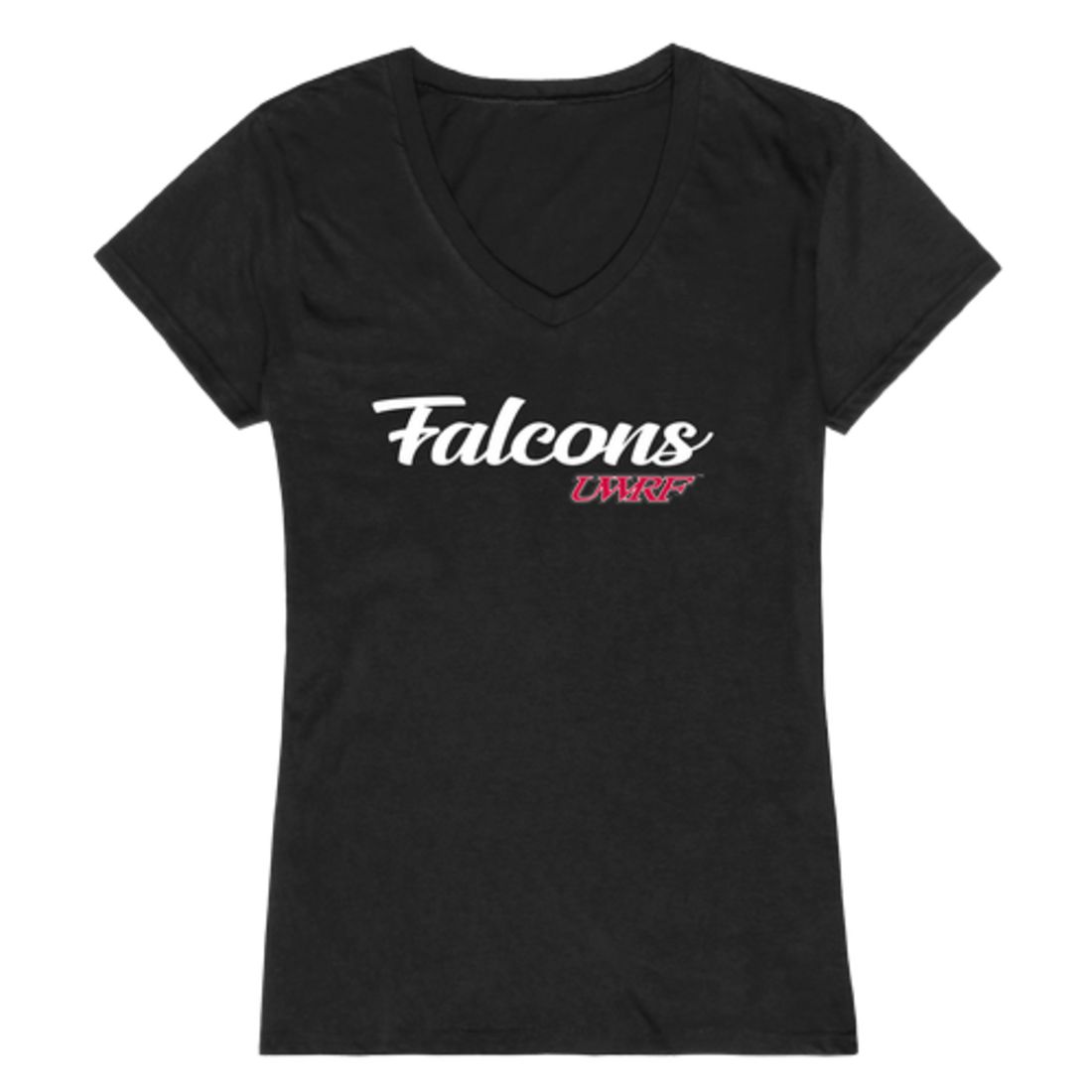 UWRF University of Wisconsin River Falls Falcons Womens Script Tee T-Shirt-Campus-Wardrobe