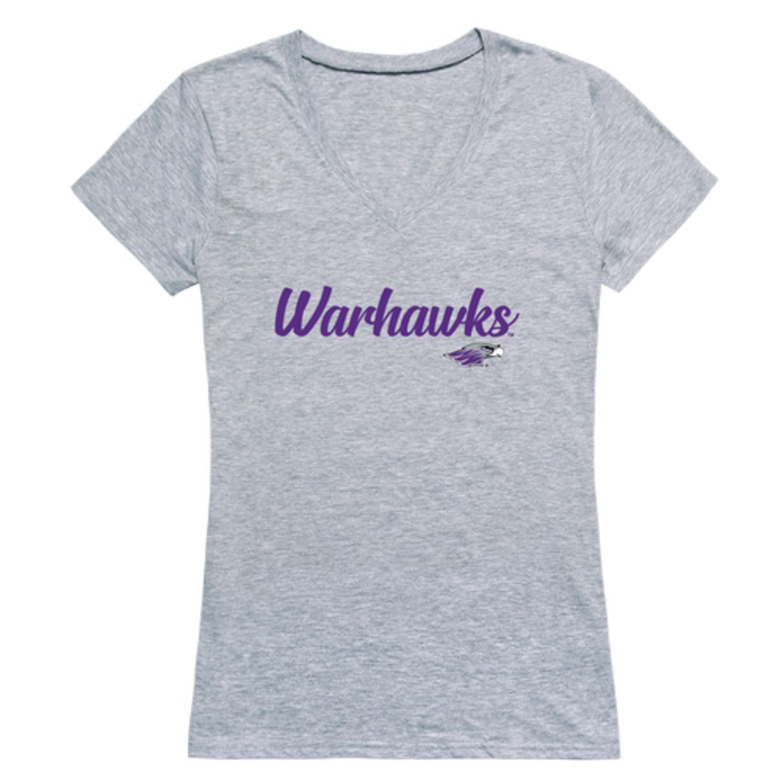 UWW University of Wisconsinwater Warhawks Womens Script Tee T-Shirt-Campus-Wardrobe