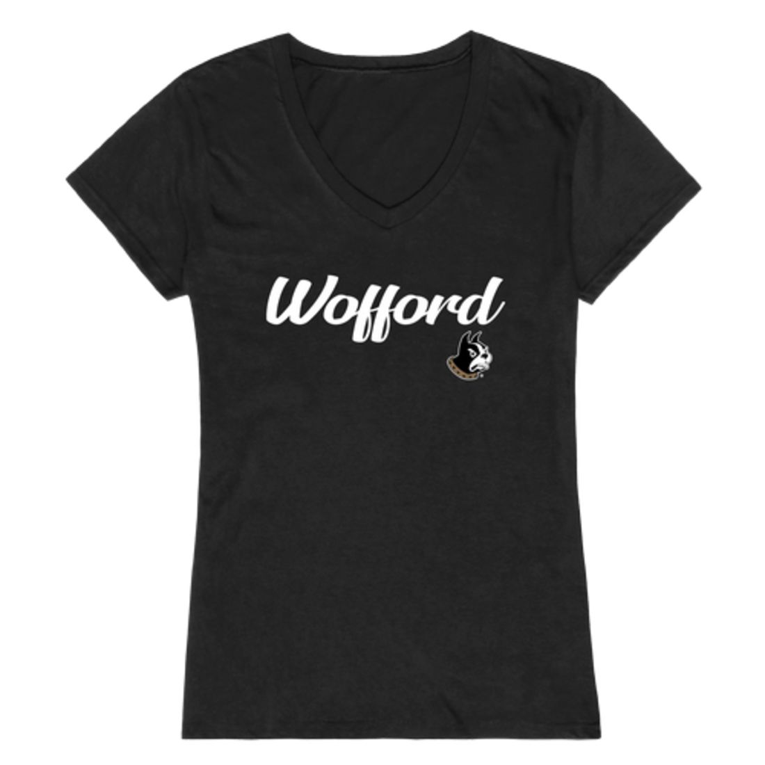 Wofford College Terriers Womens Script Tee T-Shirt-Campus-Wardrobe