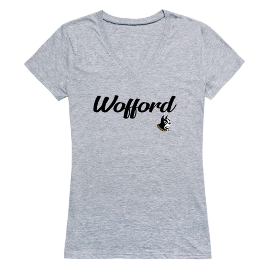 Wofford College Terriers Womens Script Tee T-Shirt-Campus-Wardrobe