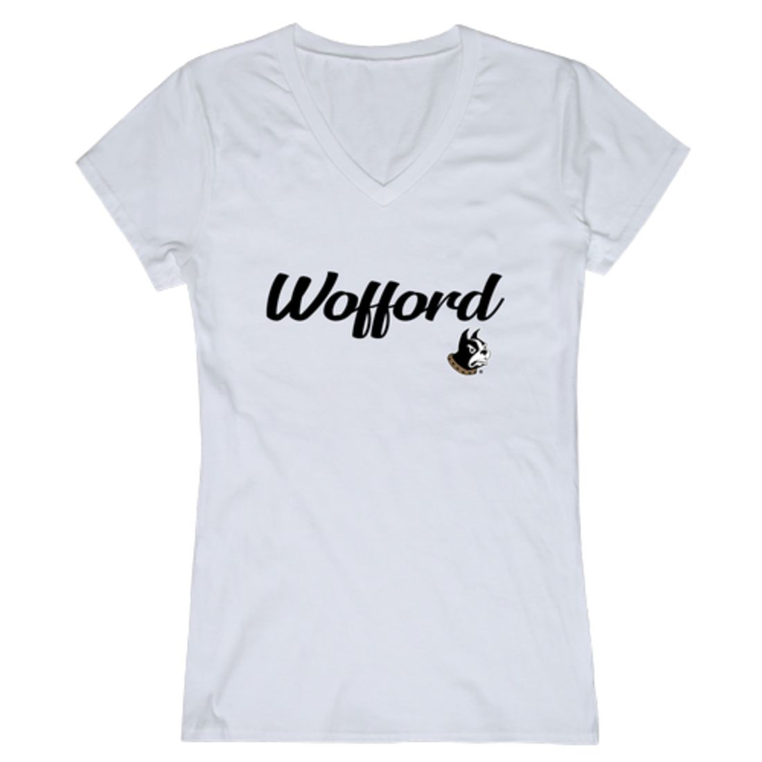 Wofford College Terriers Womens Script Tee T-Shirt-Campus-Wardrobe