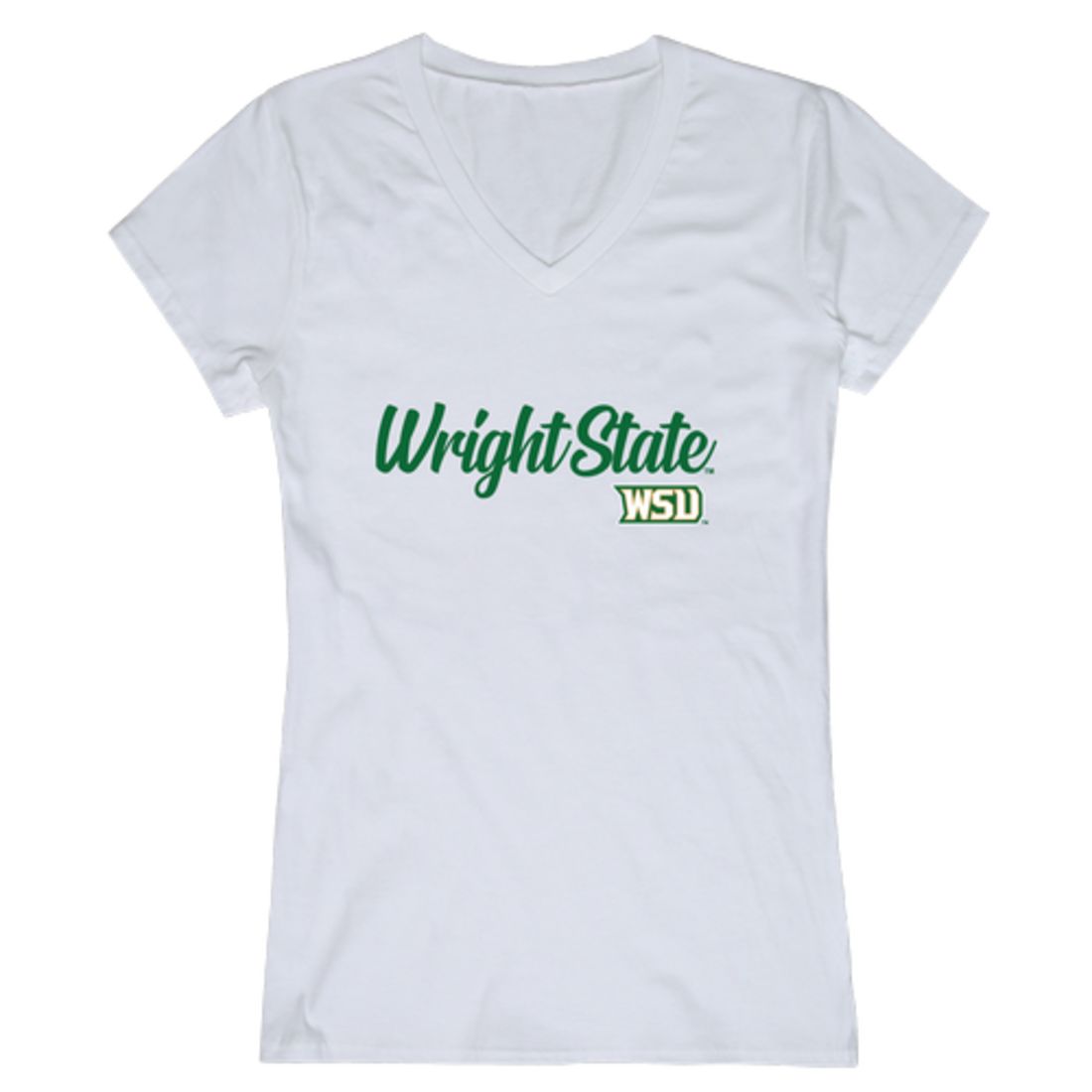 Wright State University Raiders Womens Script Tee T-Shirt-Campus-Wardrobe