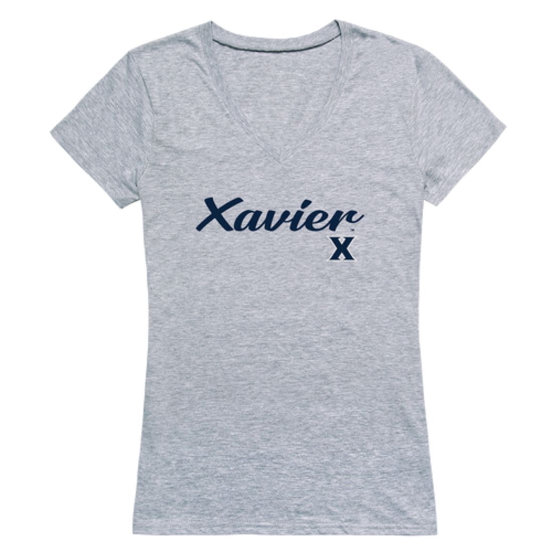 Xavier University Musketeers Womens Script Tee T-Shirt-Campus-Wardrobe