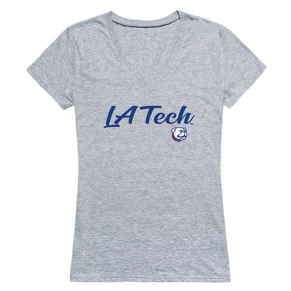 Louisiana Tech University Bulldogs Womens Script Tee T-Shirt-Campus-Wardrobe