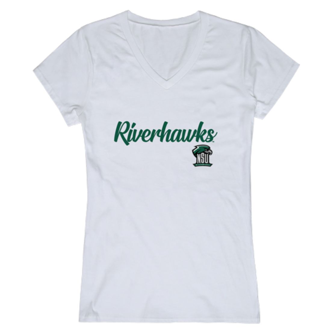 NSU Northeastern State University RiverHawks Womens Script Tee T-Shirt-Campus-Wardrobe