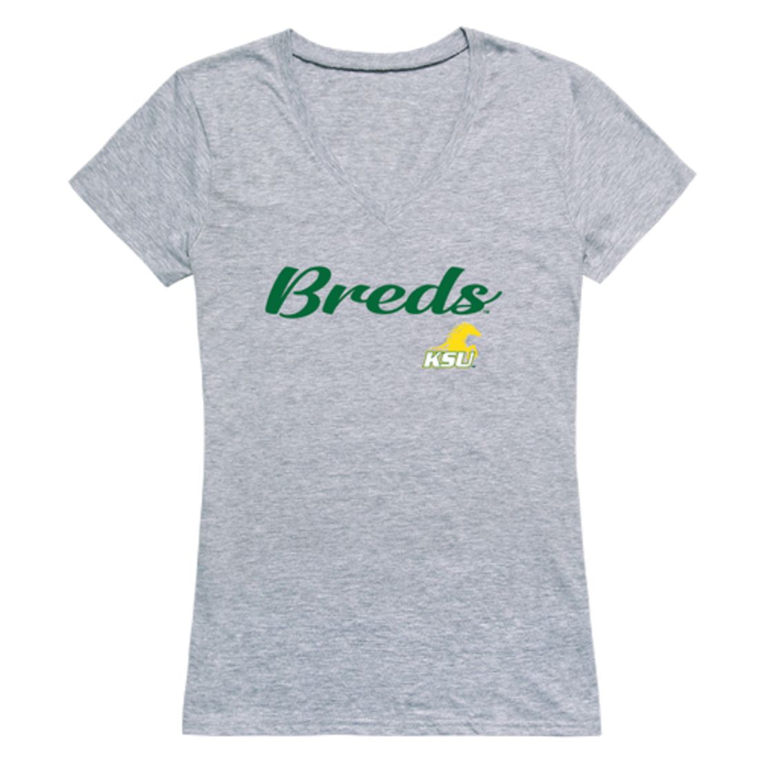 KYSU Kentucky State University Thorobreds Womens Script Tee T-Shirt-Campus-Wardrobe