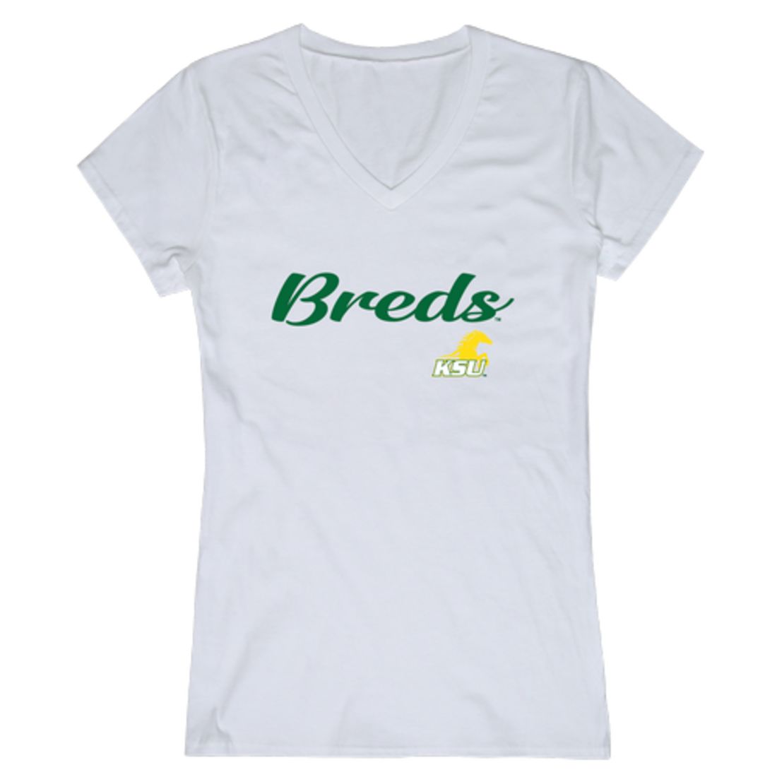 KYSU Kentucky State University Thorobreds Womens Script Tee T-Shirt-Campus-Wardrobe