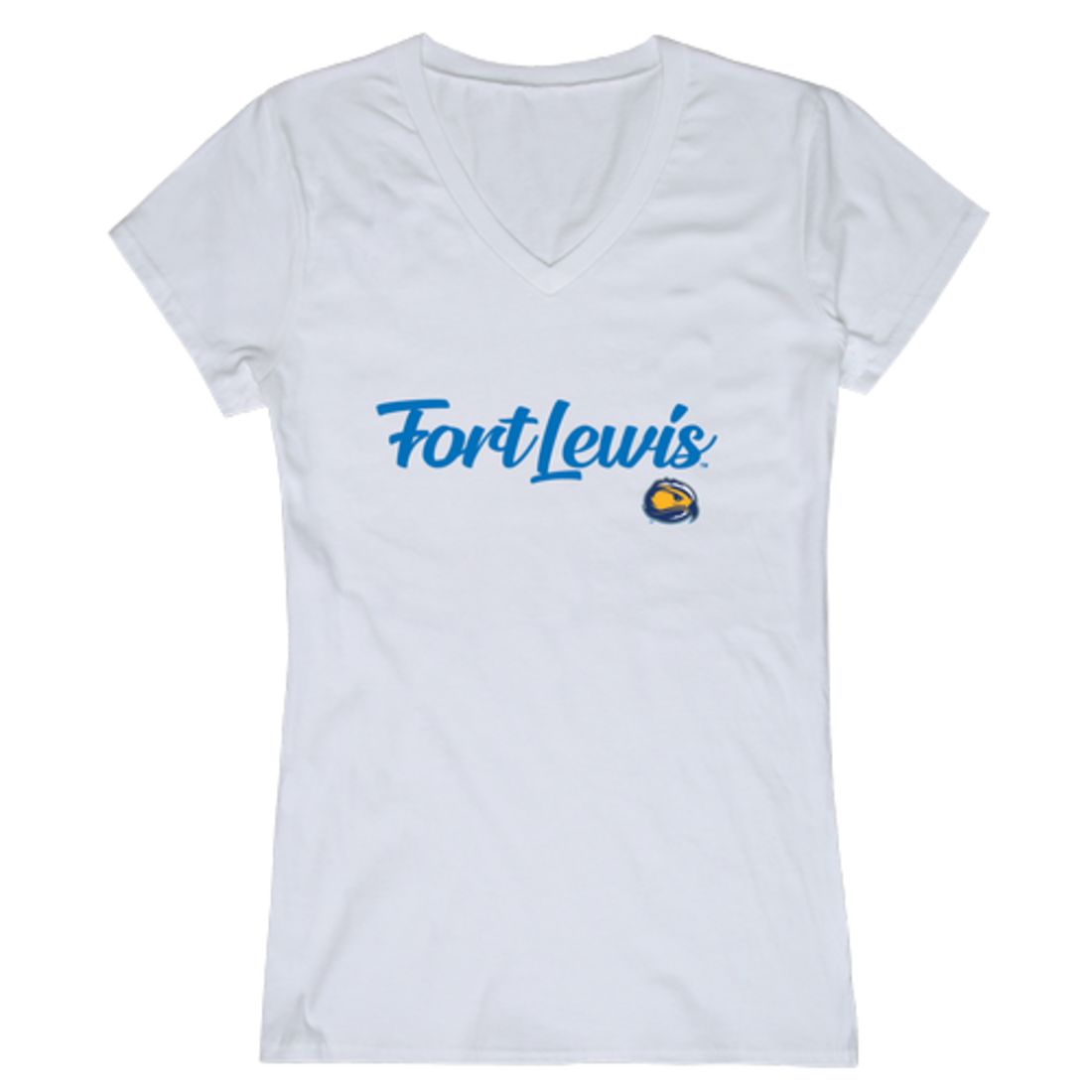 FLC Fort Lewis College Skyhawks Womens Script Tee T-Shirt-Campus-Wardrobe