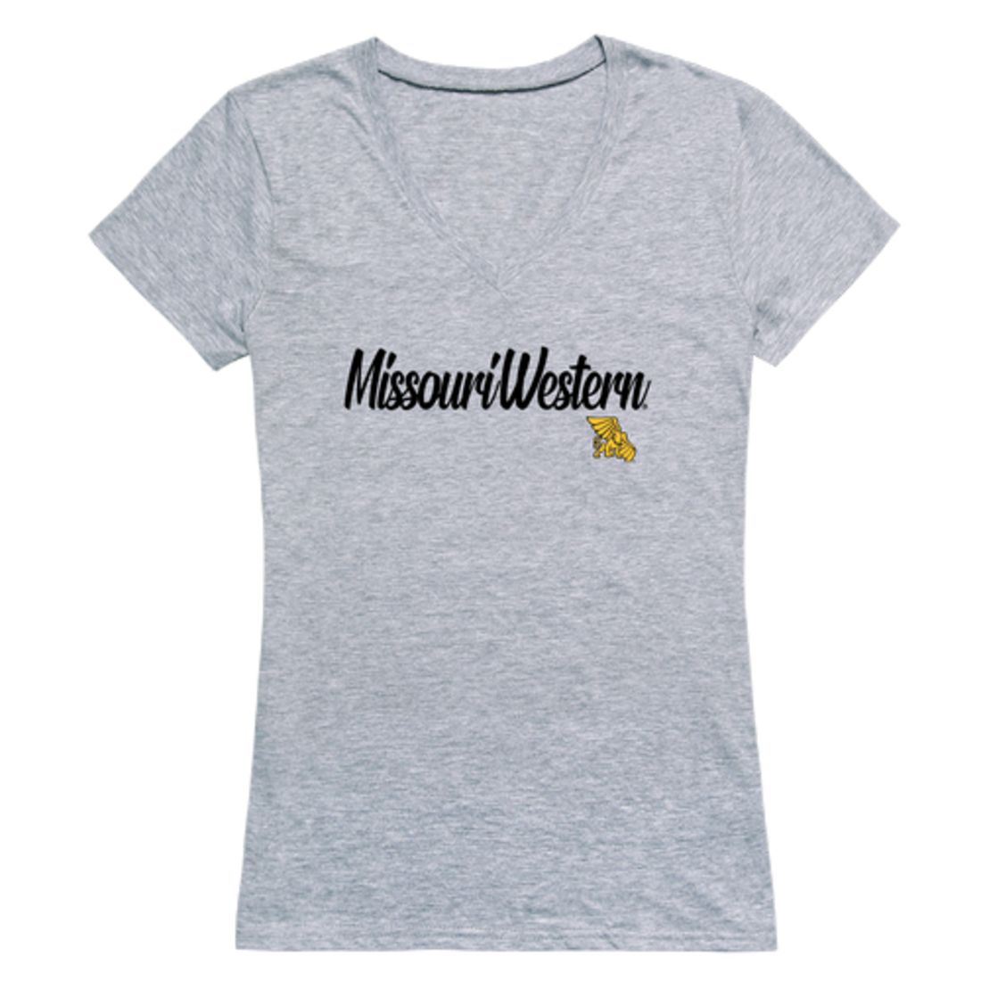 MWSU Missouri Western State University Griffons Womens Script Tee T-Shirt-Campus-Wardrobe