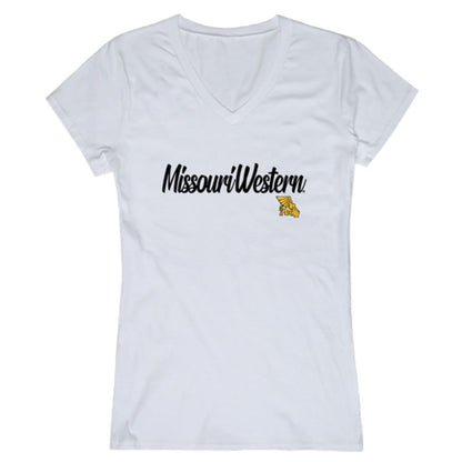MWSU Missouri Western State University Griffons Womens Script Tee T-Shirt-Campus-Wardrobe