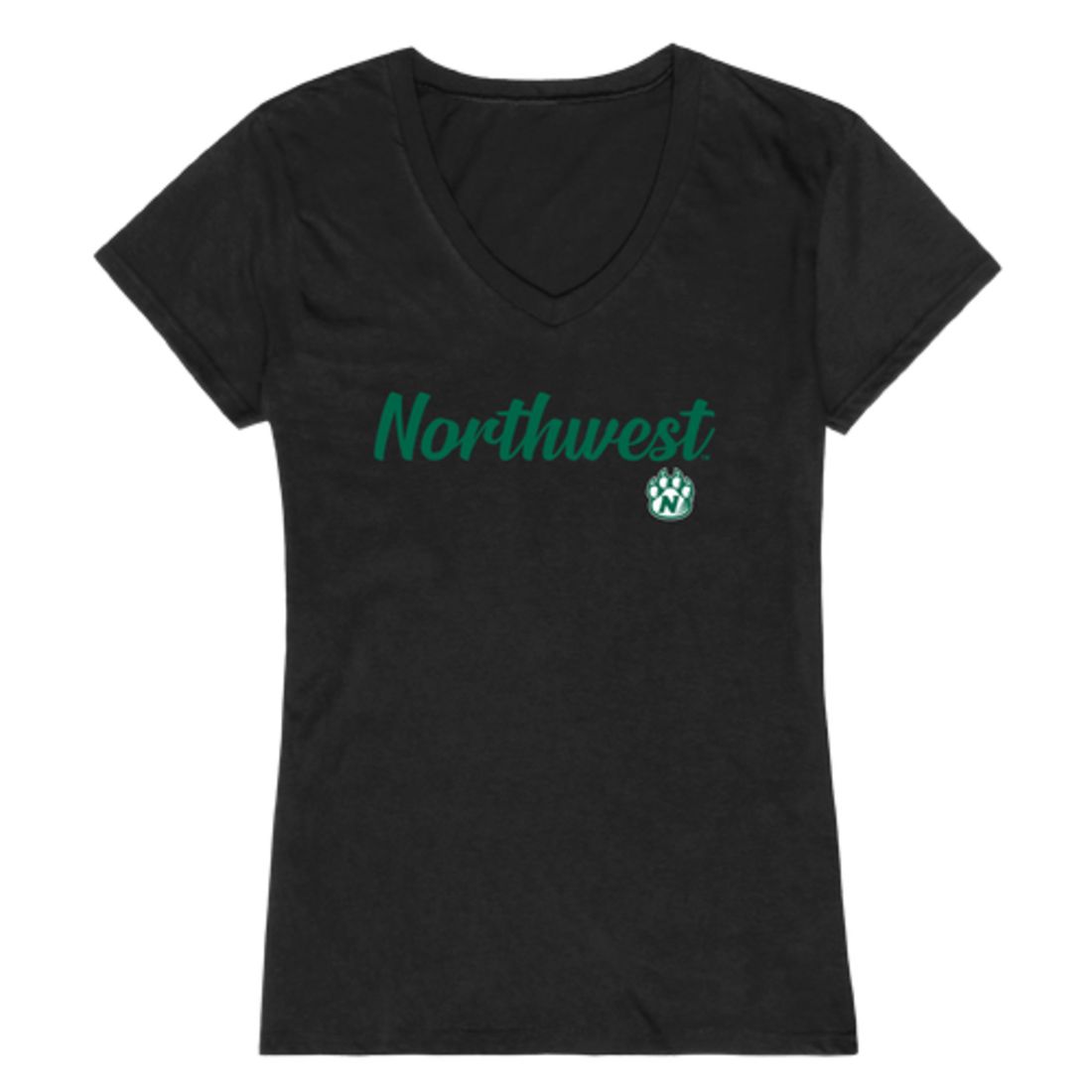 NW Northwest Missouri State University Bearcat Womens Script Tee T-Shirt-Campus-Wardrobe