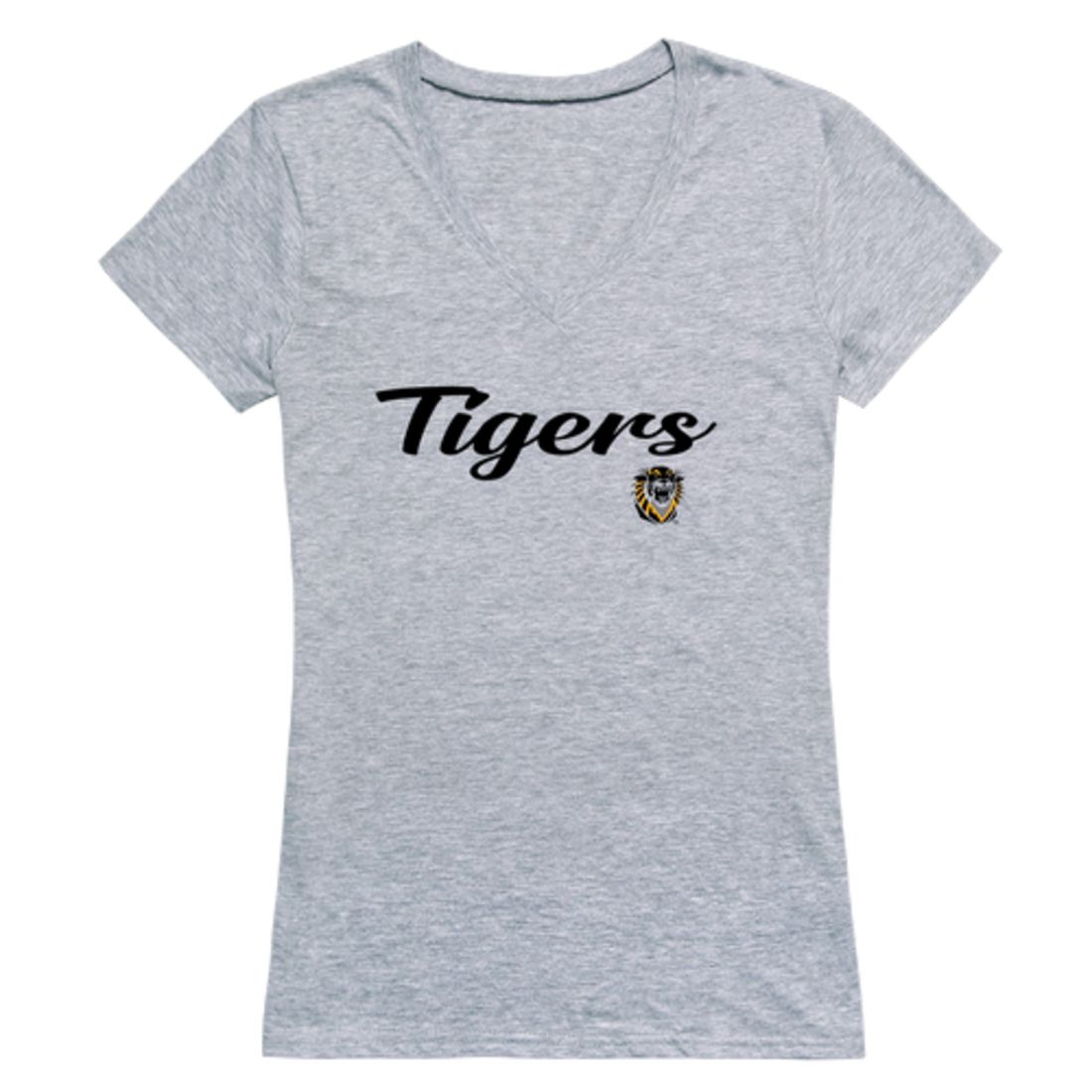 FHSU Fort Hays State University Tigers Womens Script Tee T-Shirt-Campus-Wardrobe