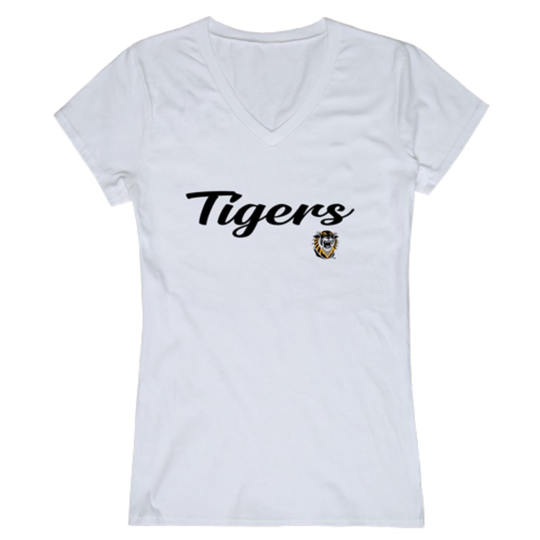 FHSU Fort Hays State University Tigers Womens Script Tee T-Shirt-Campus-Wardrobe