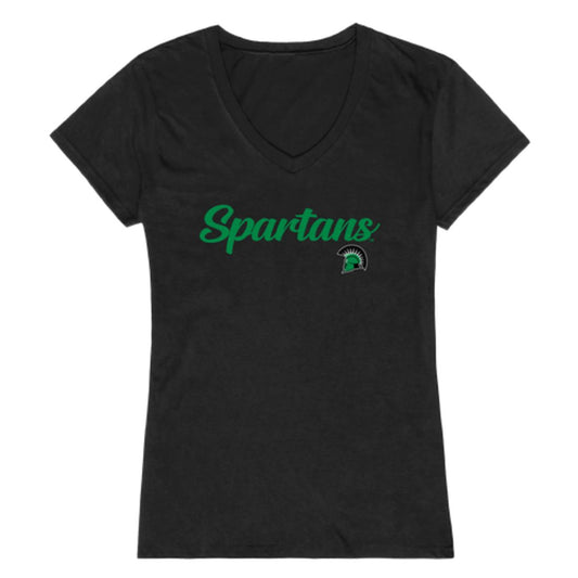 USC University of South Carolina Upstate Spartans Womens Script Tee T-Shirt-Campus-Wardrobe