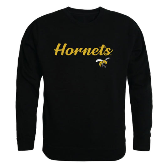 ASU Alabama State University Hornets Script Crewneck Pullover Sweatshirt Sweater Black-Campus-Wardrobe