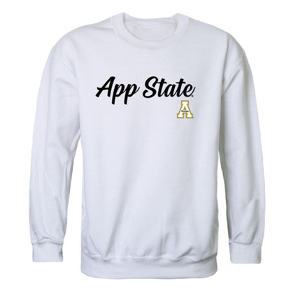 Appalachian App State University Mountaineers Script Crewneck Pullover Sweatshirt Sweater Black-Campus-Wardrobe