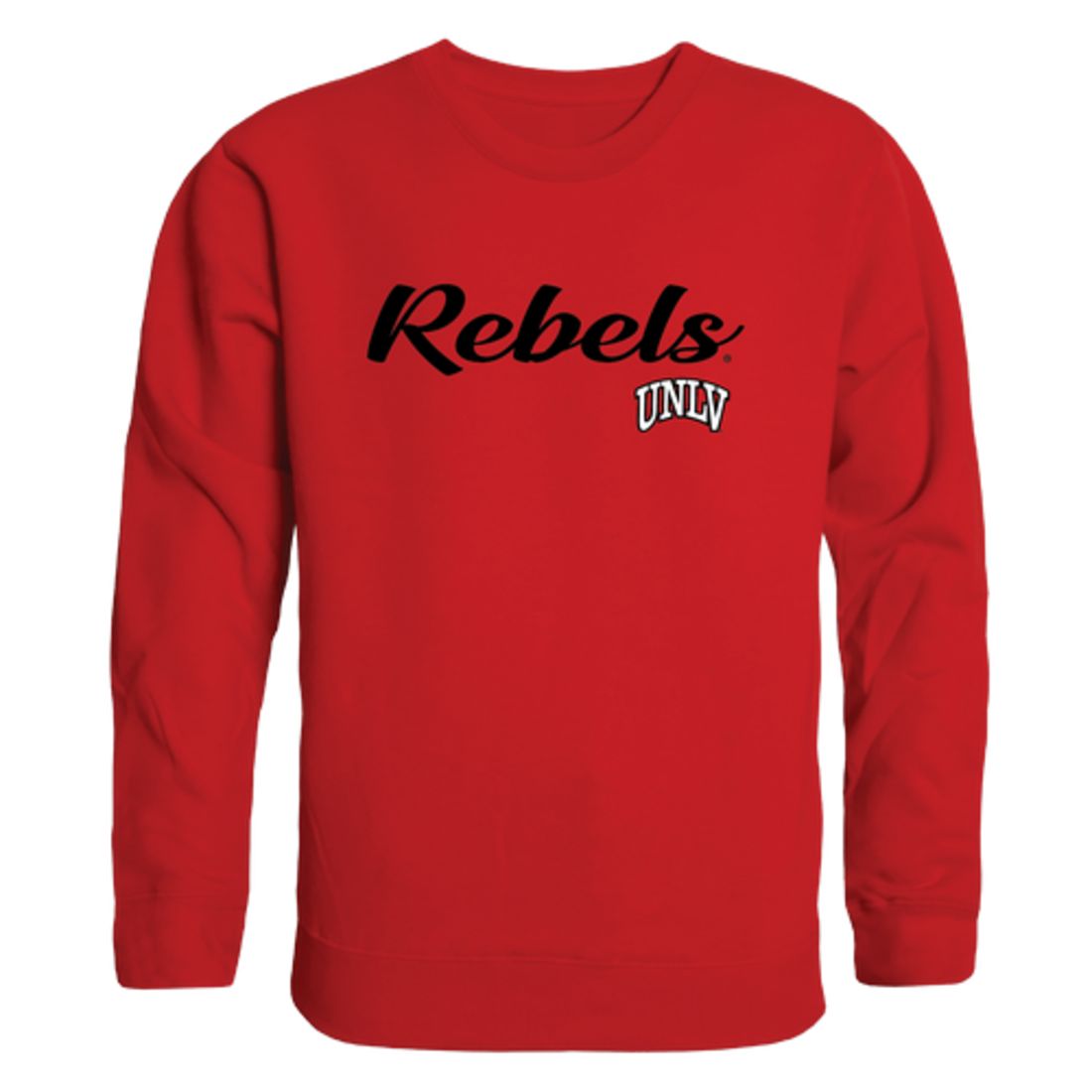 UNLV University of Nevada Las Vegas Rebels Script Crewneck Pullover Sweatshirt Sweater Black-Campus-Wardrobe