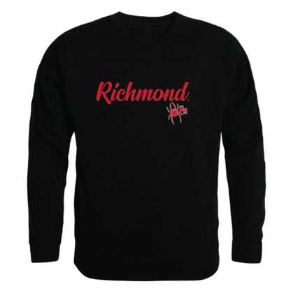 University of Richmond Spiders Script Crewneck Pullover Sweatshirt Sweater Black-Campus-Wardrobe