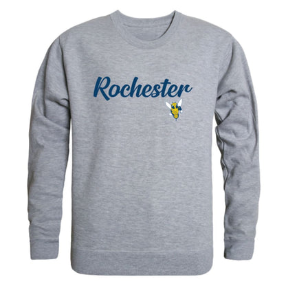 University of Rochester Yellowjackets Script Crewneck Pullover Sweatshirt Sweater Black-Campus-Wardrobe