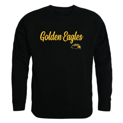 USM University of Southern Mississippi Golden Eagles Script Crewneck Pullover Sweatshirt Sweater Black-Campus-Wardrobe