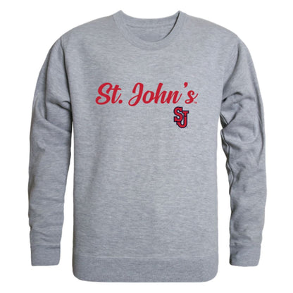 St. John's University Red Storm Script Crewneck Pullover Sweatshirt Sweater Black-Campus-Wardrobe