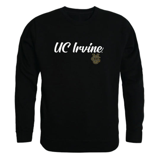 University of California UC Irvine Anteaters Script Crewneck Pullover Sweatshirt Sweater Black-Campus-Wardrobe