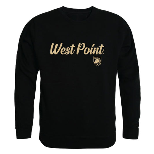 USMA United States Military Academy West Point Army Black Nights Script Crewneck Pullover Sweatshirt Sweater Black-Campus-Wardrobe