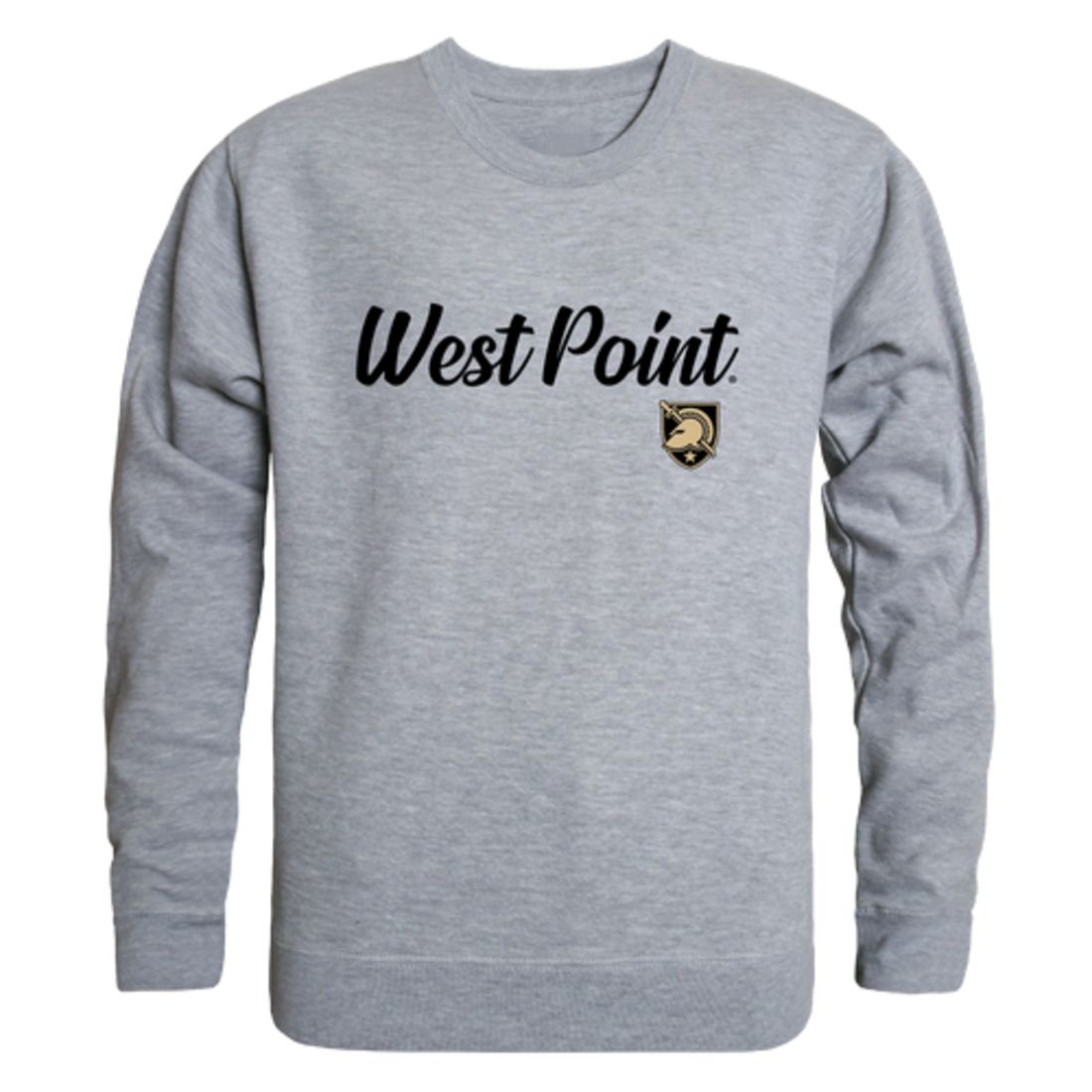 USMA United States Military Academy West Point Army Black Nights Script Crewneck Pullover Sweatshirt Sweater Black-Campus-Wardrobe