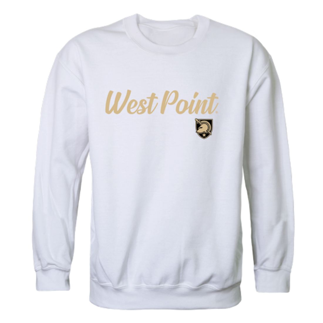 USMA United States Military Academy West Point Army Black Nights Script Crewneck Pullover Sweatshirt Sweater Black-Campus-Wardrobe