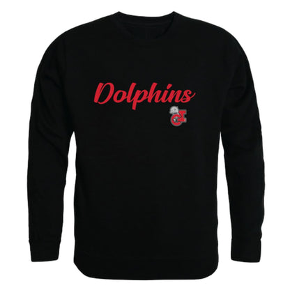 CSUCI California State University Channel Islands The Dolphins Script Crewneck Pullover Sweatshirt Sweater Black-Campus-Wardrobe