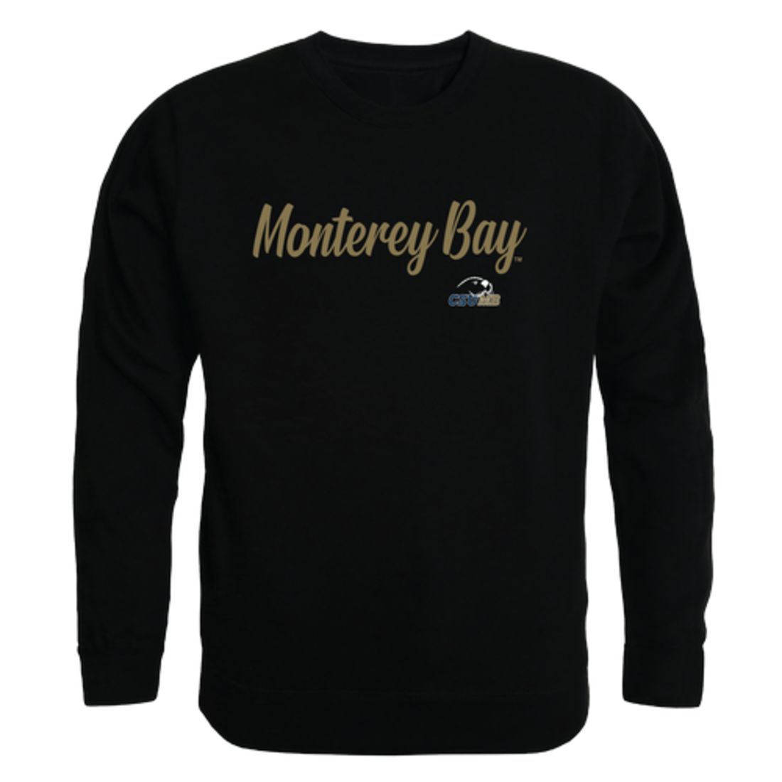 CSUMB California State University Monterey Bay Otters Script Crewneck Pullover Sweatshirt Sweater Black-Campus-Wardrobe