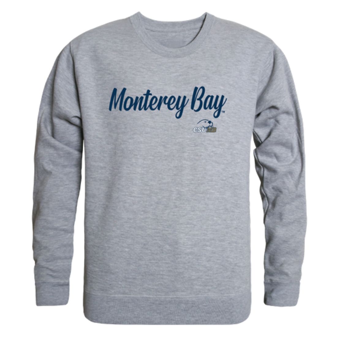 CSUMB California State University Monterey Bay Otters Script Crewneck Pullover Sweatshirt Sweater Black-Campus-Wardrobe