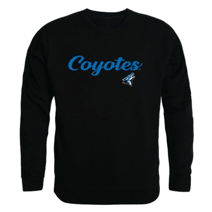 CSUSB California State University San Bernardino Coyotes Script Crewneck Pullover Sweatshirt Sweater Black-Campus-Wardrobe