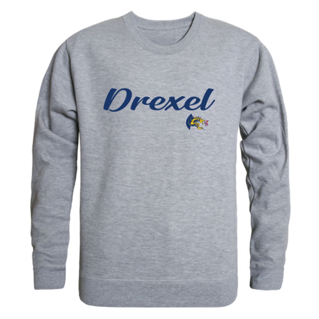 Drexel University Dragons Script Crewneck Pullover Sweatshirt Sweater Black-Campus-Wardrobe